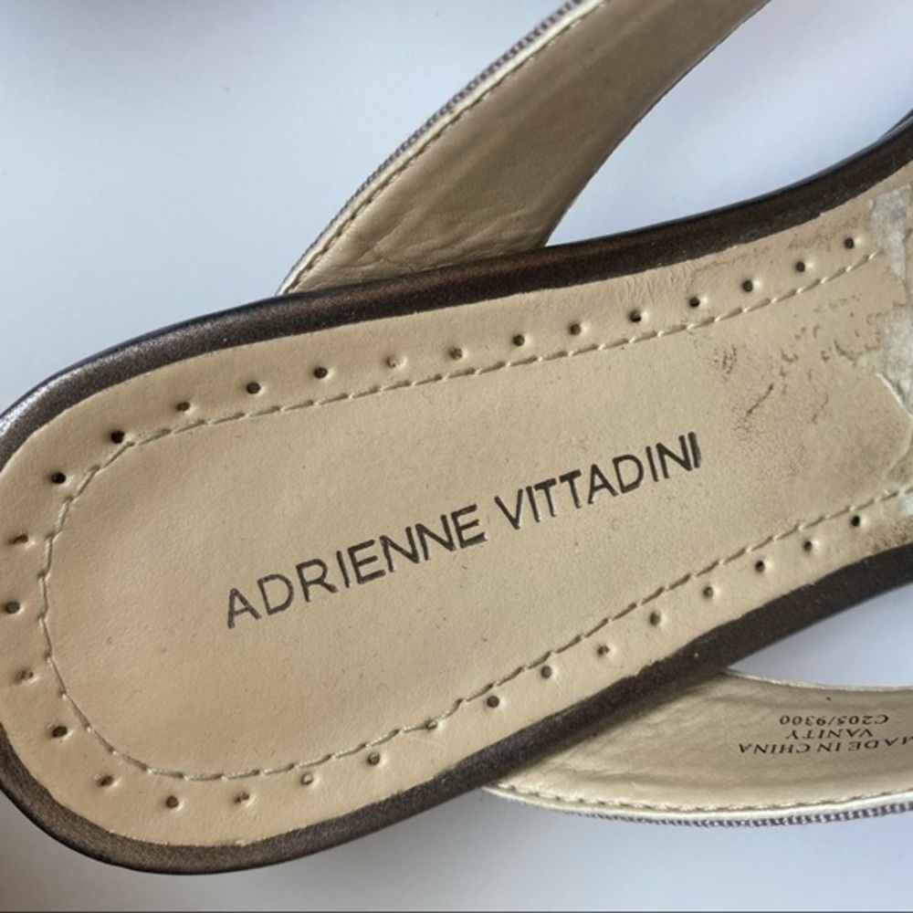 Adrienne Vittadini • Vanity Gemstone Sandals Mini Wedge - Picture 3 of 9